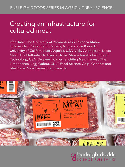 Cover image for Creating an infrastructure for cultured meat